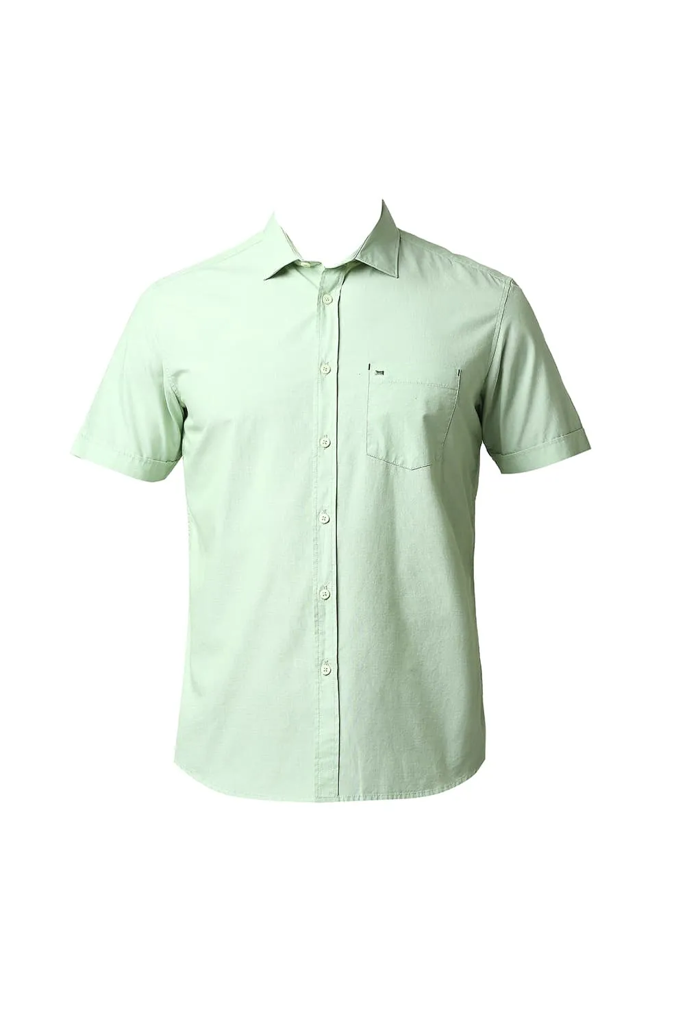 Slim Fit Fil-a-fil Halfsleeves Shirt