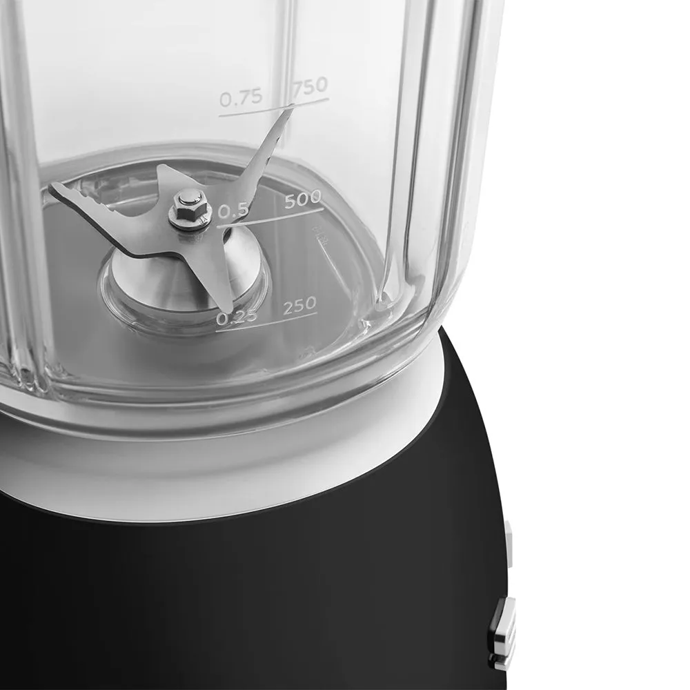 Smeg Glass Blender Black Blf03bleu