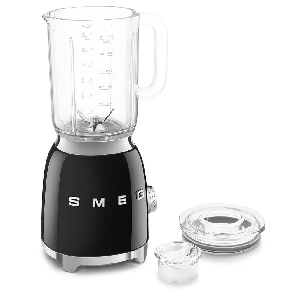 Smeg Glass Blender Black Blf03bleu