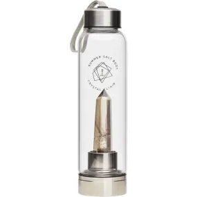 Smoky Quartz Crystal Elixir - Glass Water Bottle 550ml