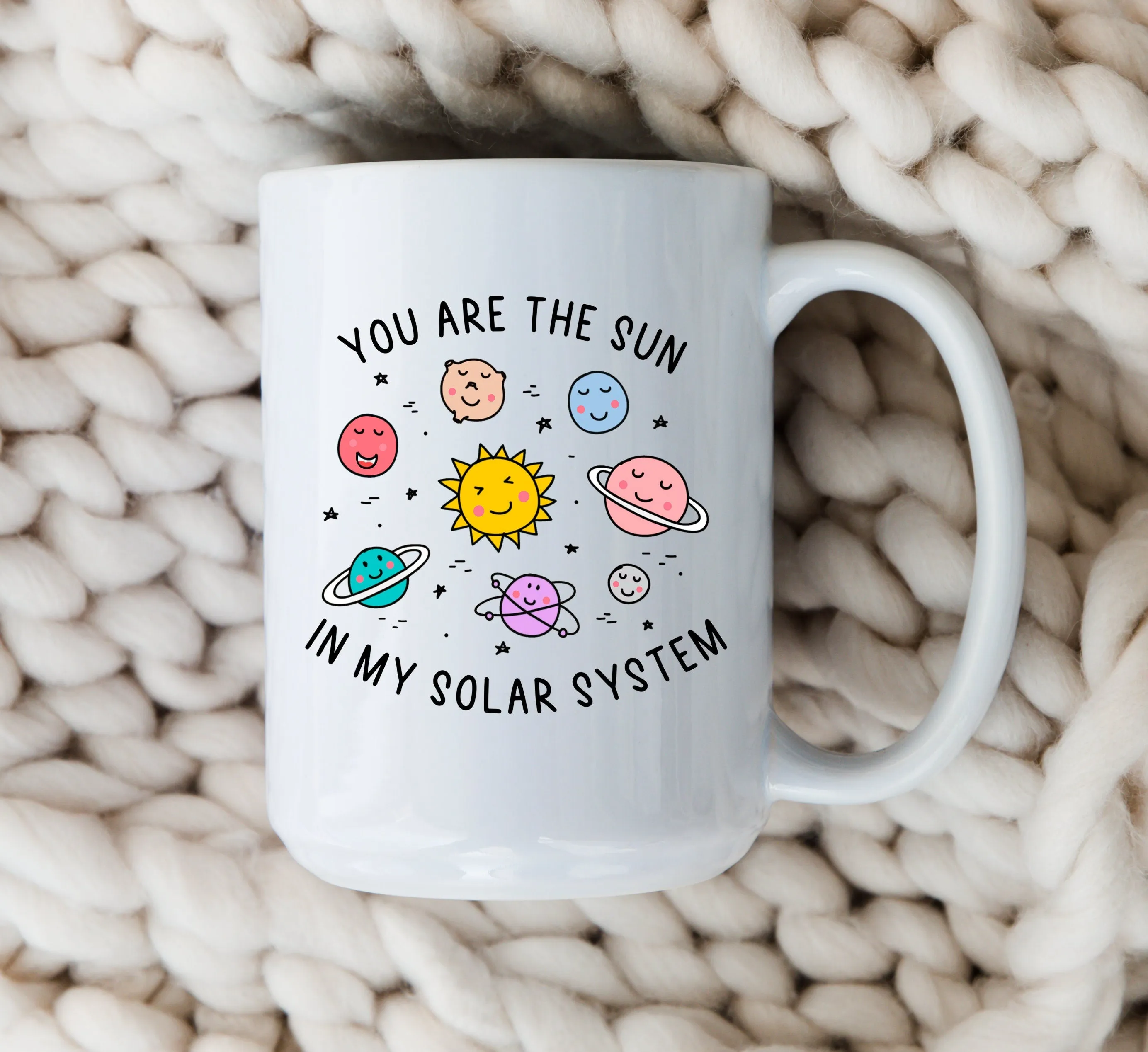 Solar System Mug Couples Best Friend Coffee Cup