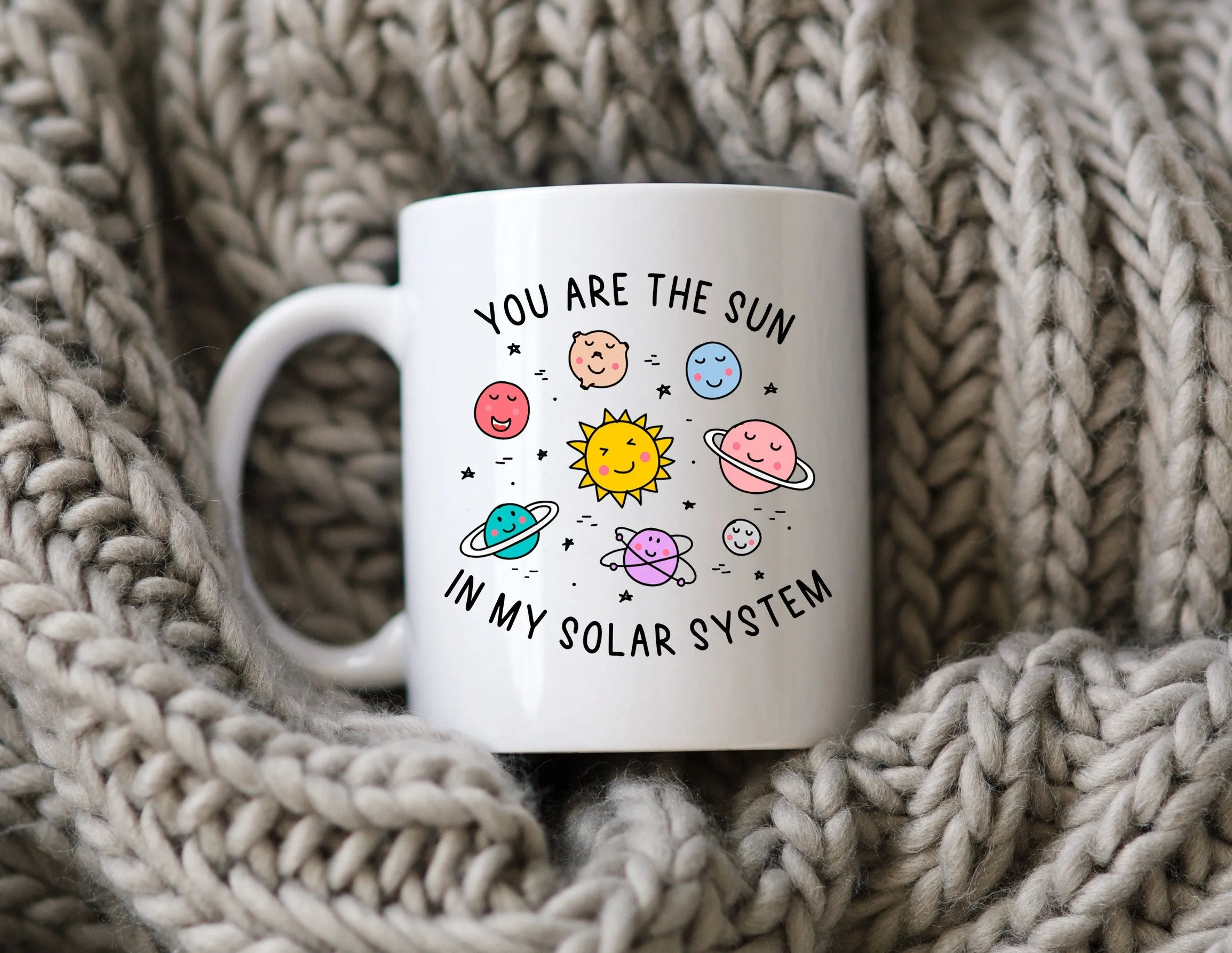 Solar System Mug Couples Best Friend Coffee Cup