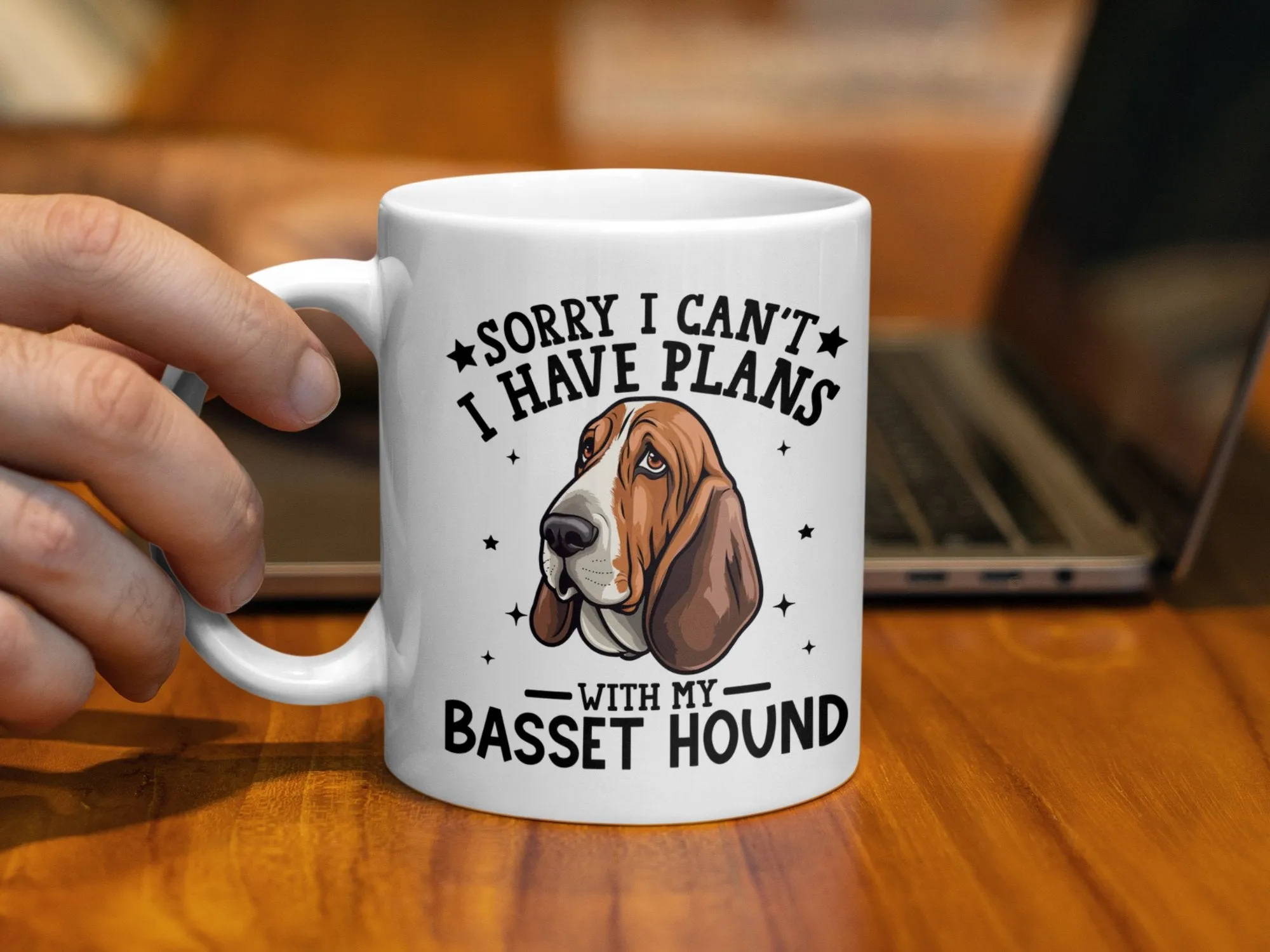 Sorry I Can't I Have Plans With My Basset Hound Mug