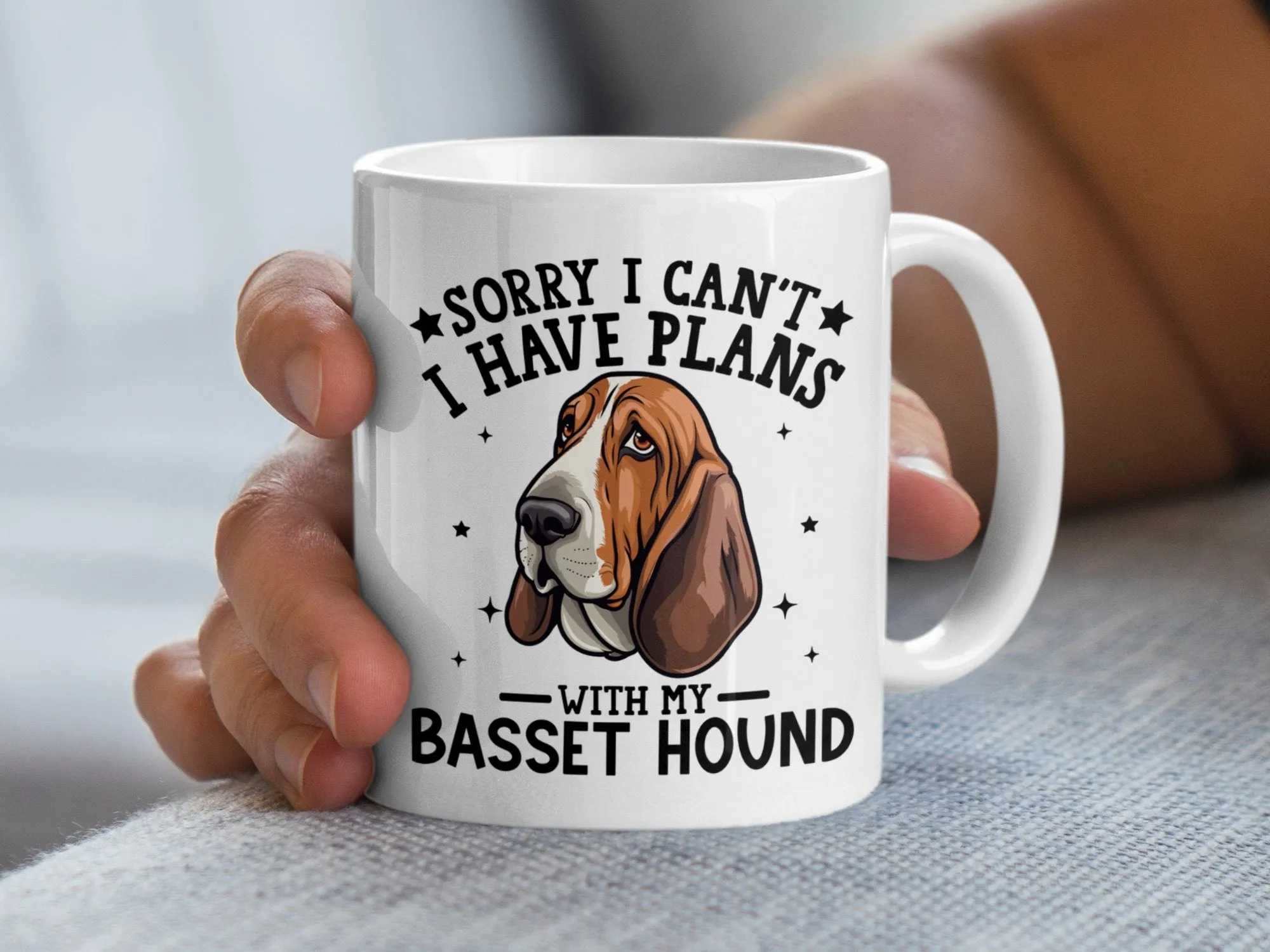 Sorry I Can't I Have Plans With My Basset Hound Mug