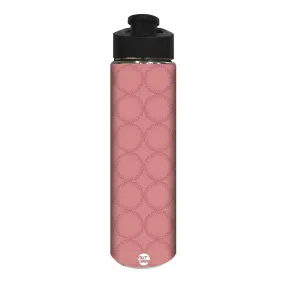 Stainless Steel Sipper Bottle -  Peach Pattern Circle