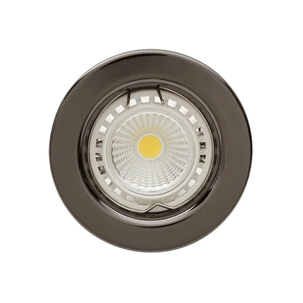 Straight Round Down Light 80mm Gun Metal | White | Chrome | Brass