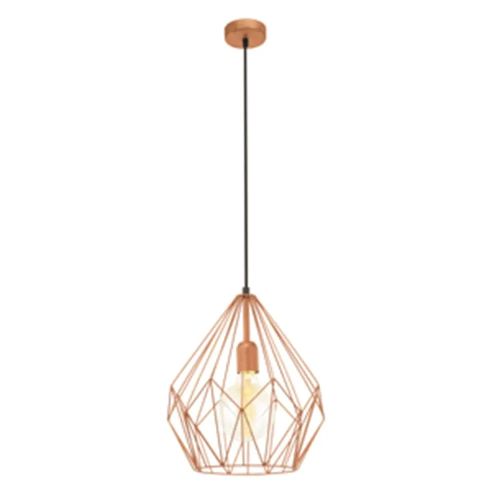 Tear Steel Pendant Light | Black or Copper