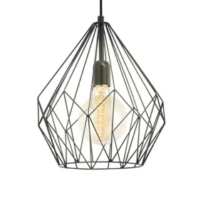 Tear Steel Pendant Light | Black or Copper