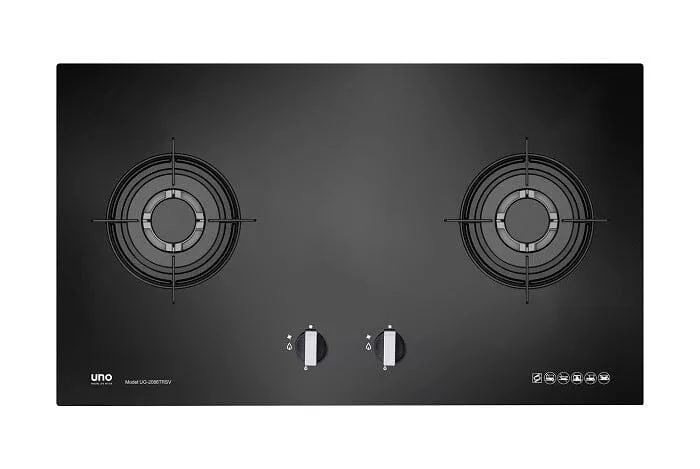 Tecno Uno UG 2086 TRSV Toughened Glass Hob Black 86cm