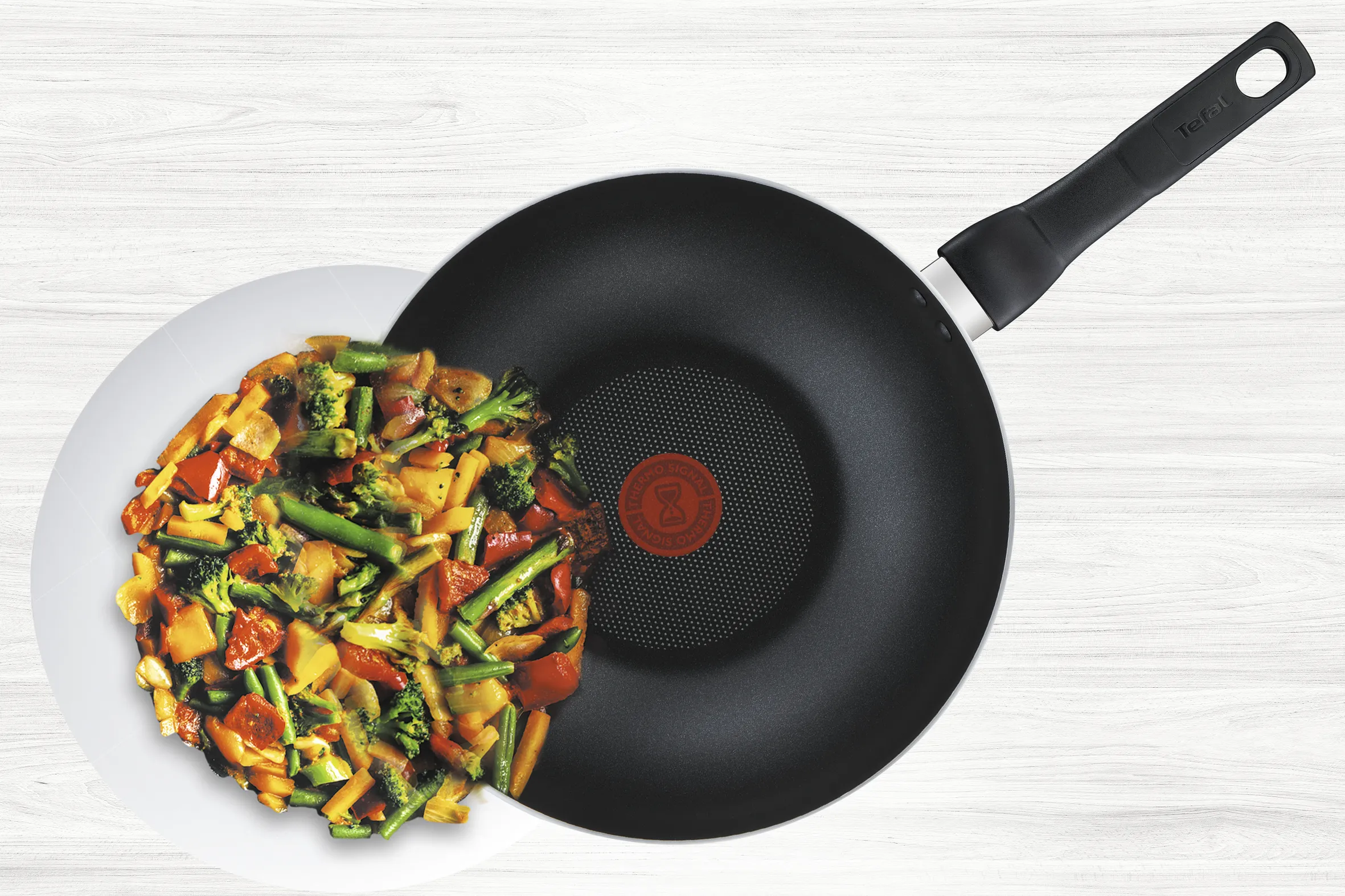 Tefal Specialty Non Stick Wok 32cm   Lid