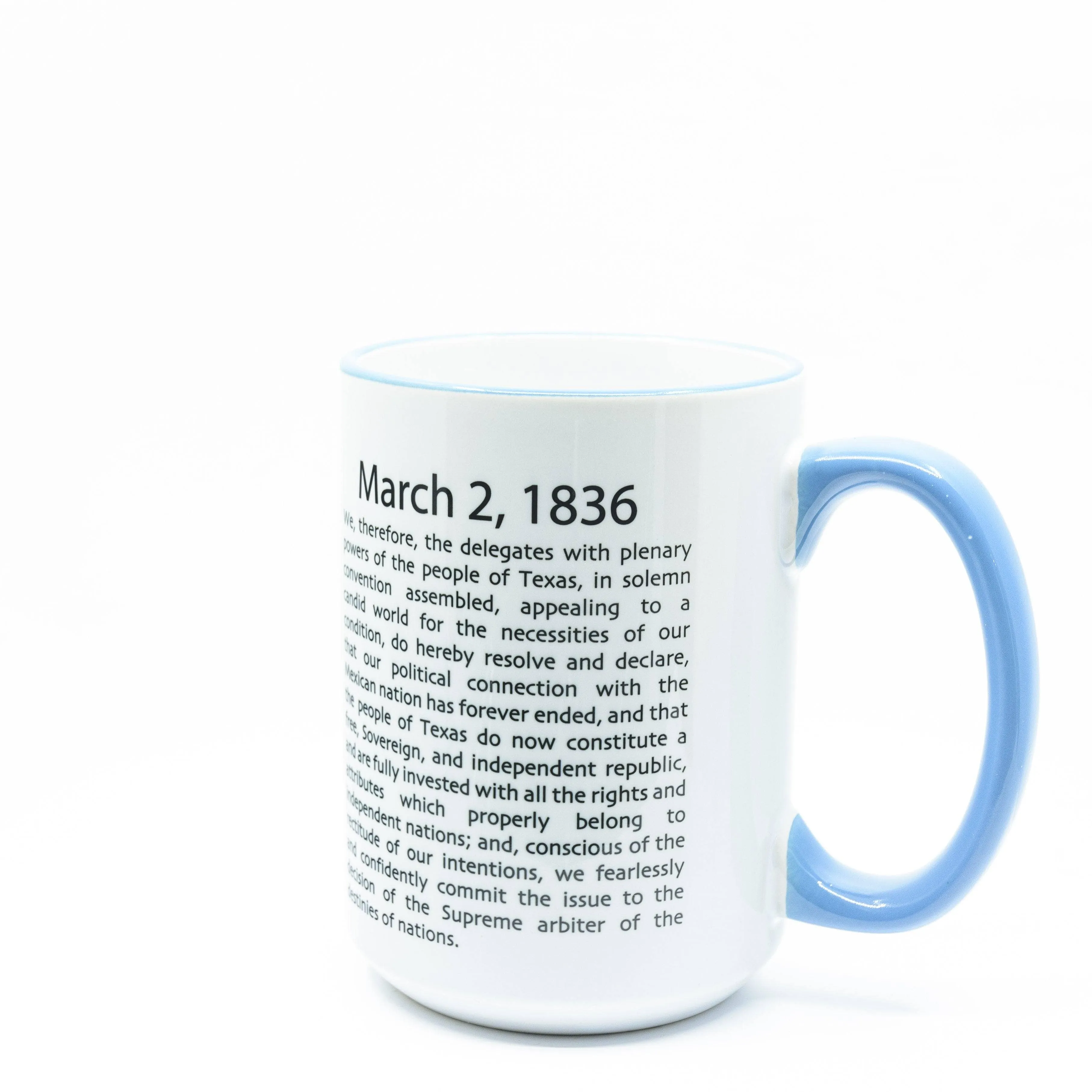 Texas Independence Ceramic Coffee Mug