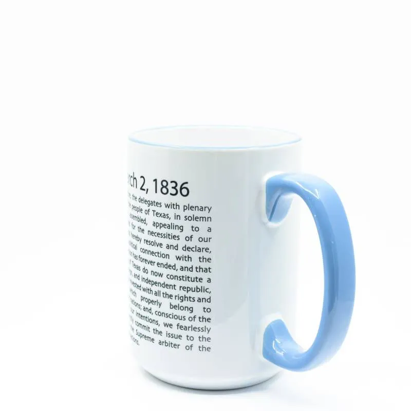 Texas Independence Ceramic Coffee Mug