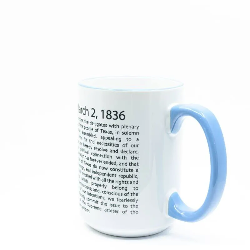 Texas Independence Ceramic Coffee Mug