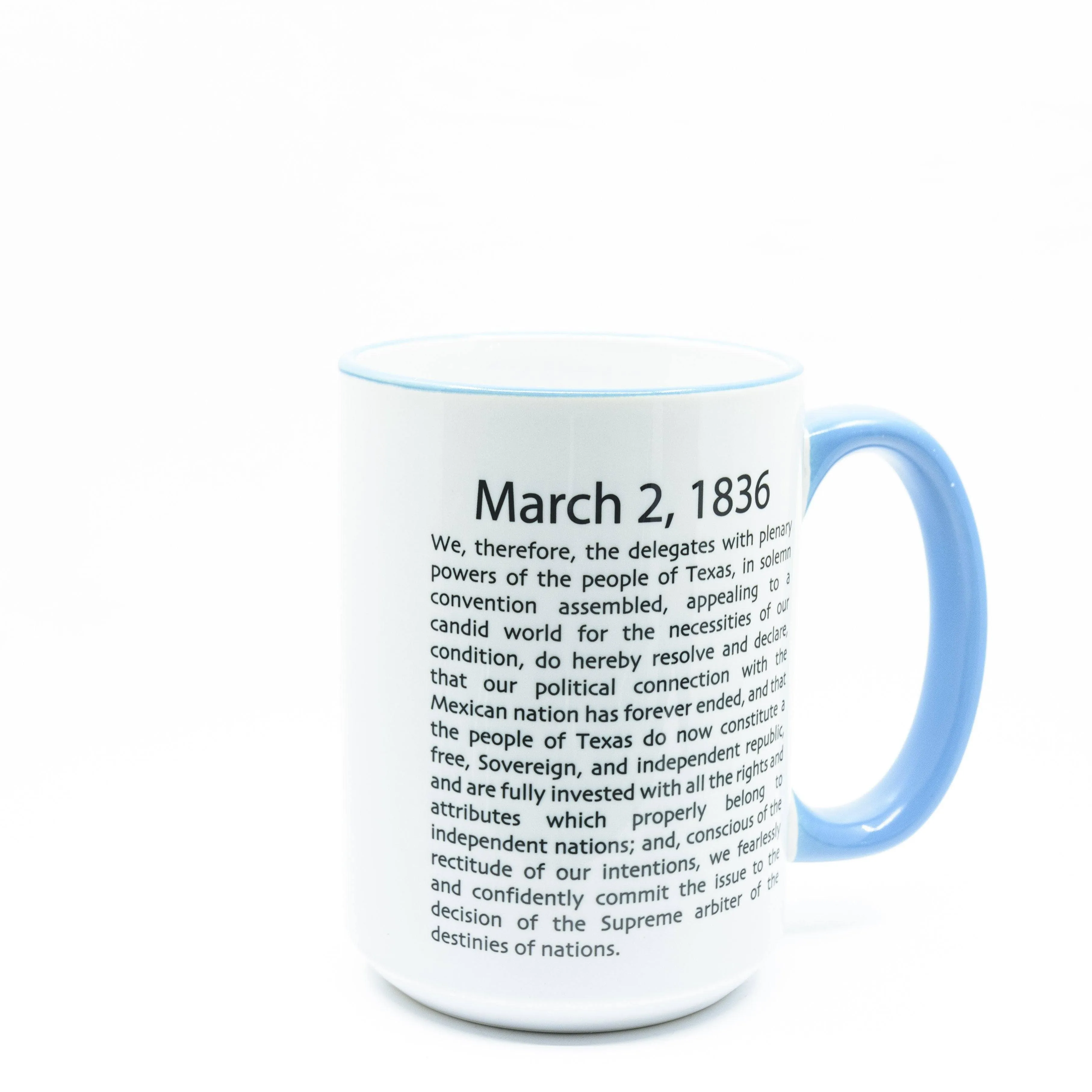 Texas Independence Ceramic Coffee Mug