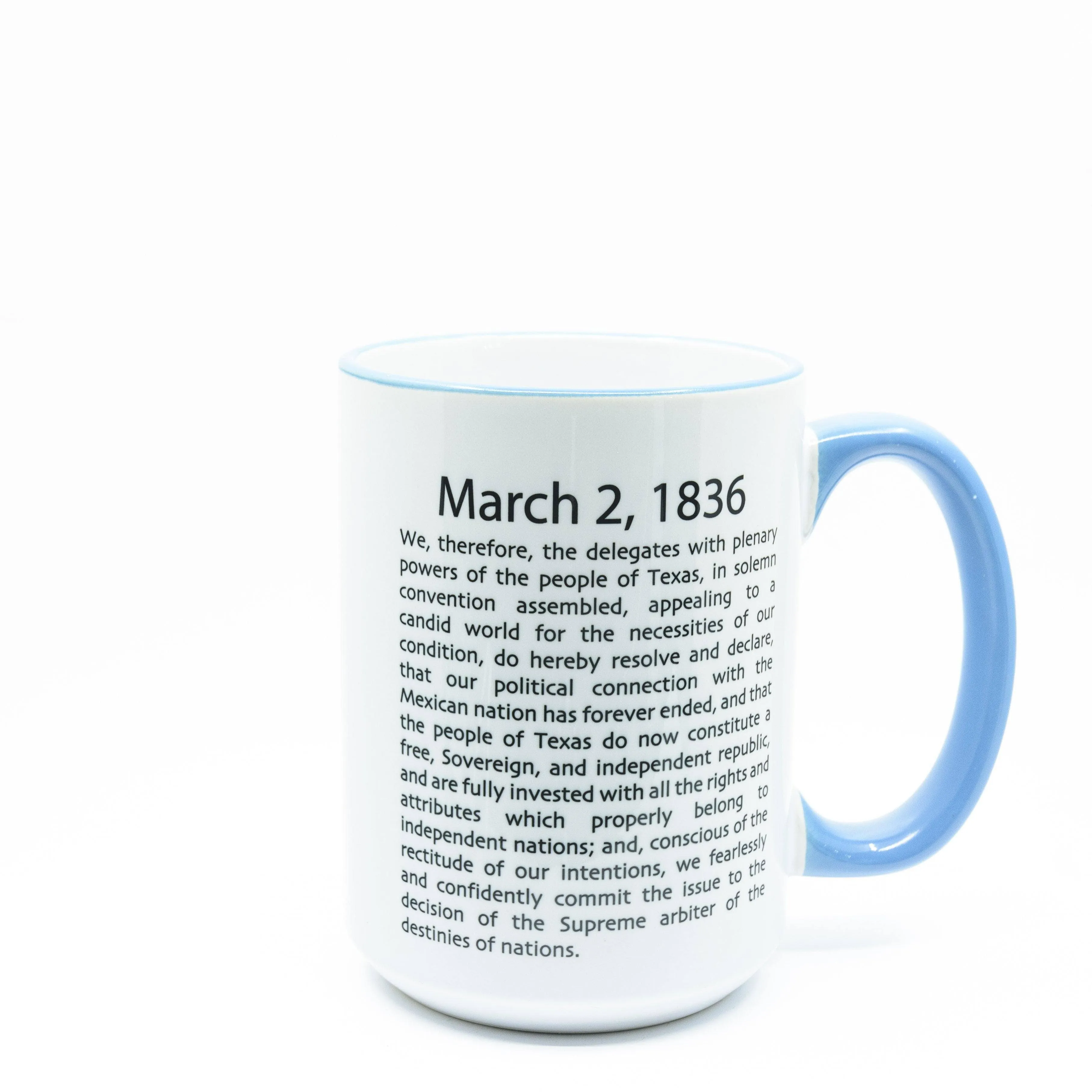 Texas Independence Ceramic Coffee Mug