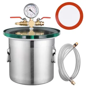 TheLAShop 2 Gallon Degassing Stainless Steel Vacuum Chamber