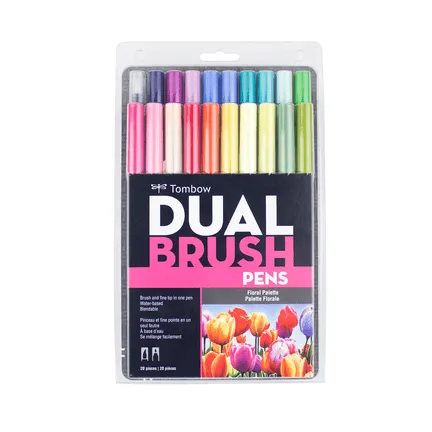 Tombow Dual Brush Pen Markers - Set of 20 (Choose Your Pack)