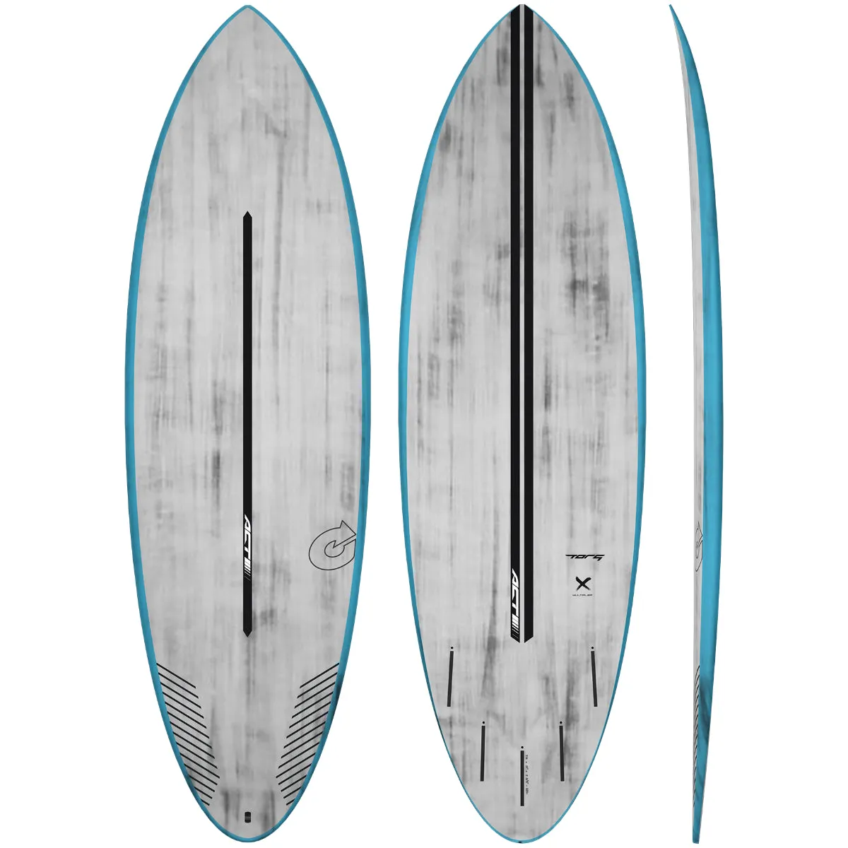 Torq Multiplier ACT 6'4 x 20 ⅞ x 2 ¾ Surfboard - Blue Rails