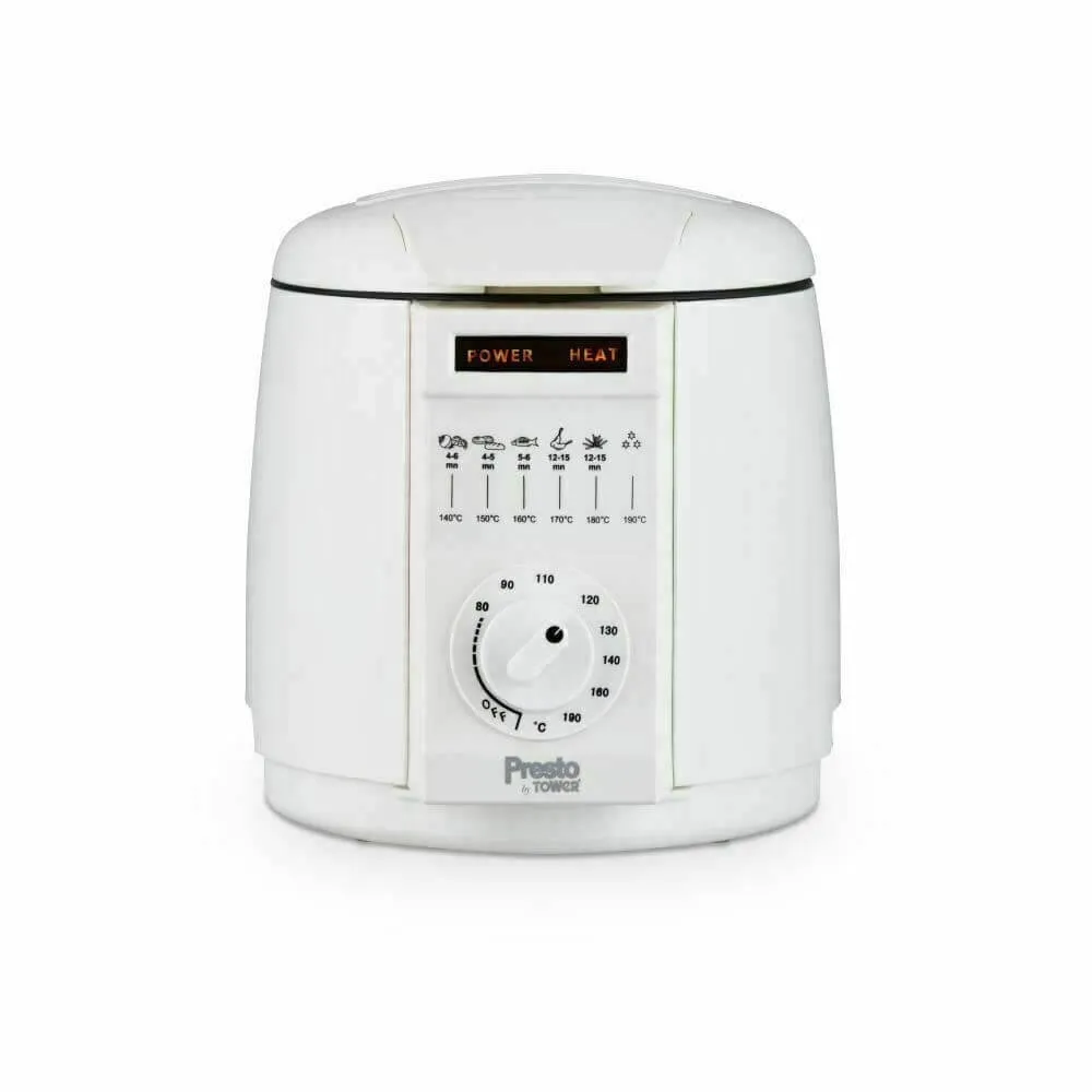 Tower Presto 1L White Deep Fryer - White