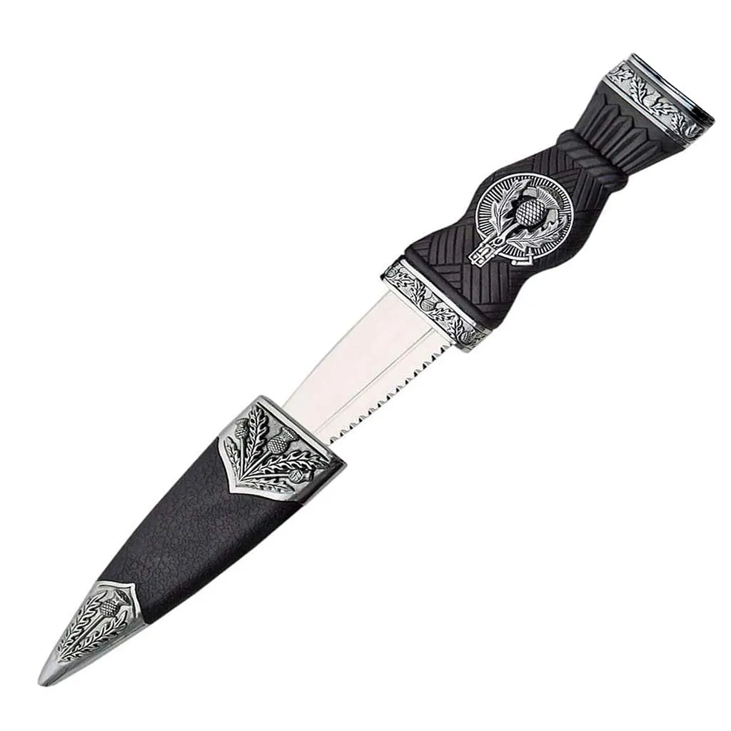 Two Piece Thistle Celtic Sgian Dubh