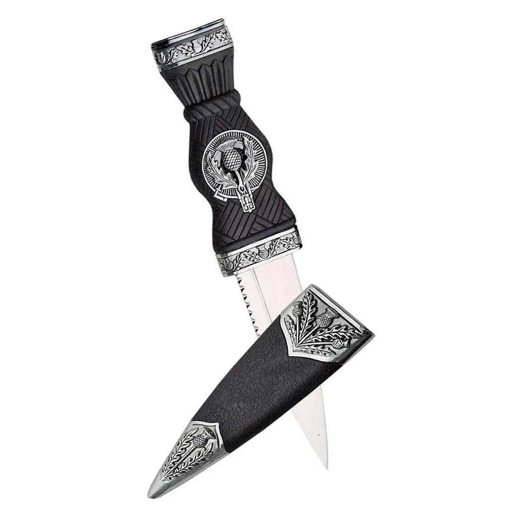 Two Piece Thistle Celtic Sgian Dubh