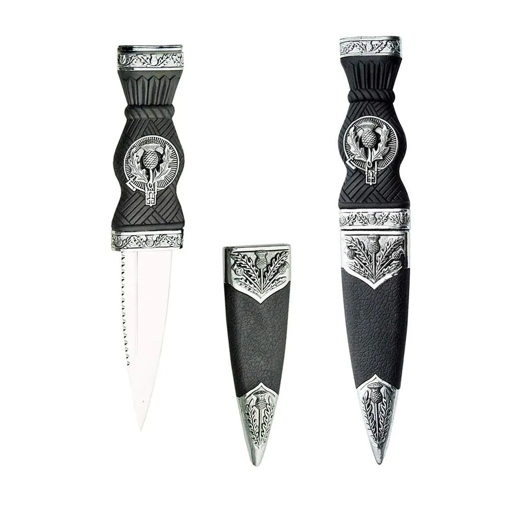 Two Piece Thistle Celtic Sgian Dubh