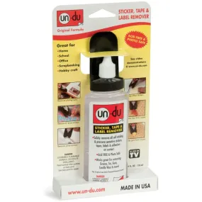 Un-Du Sticker, Tape & Label Remover 4oz