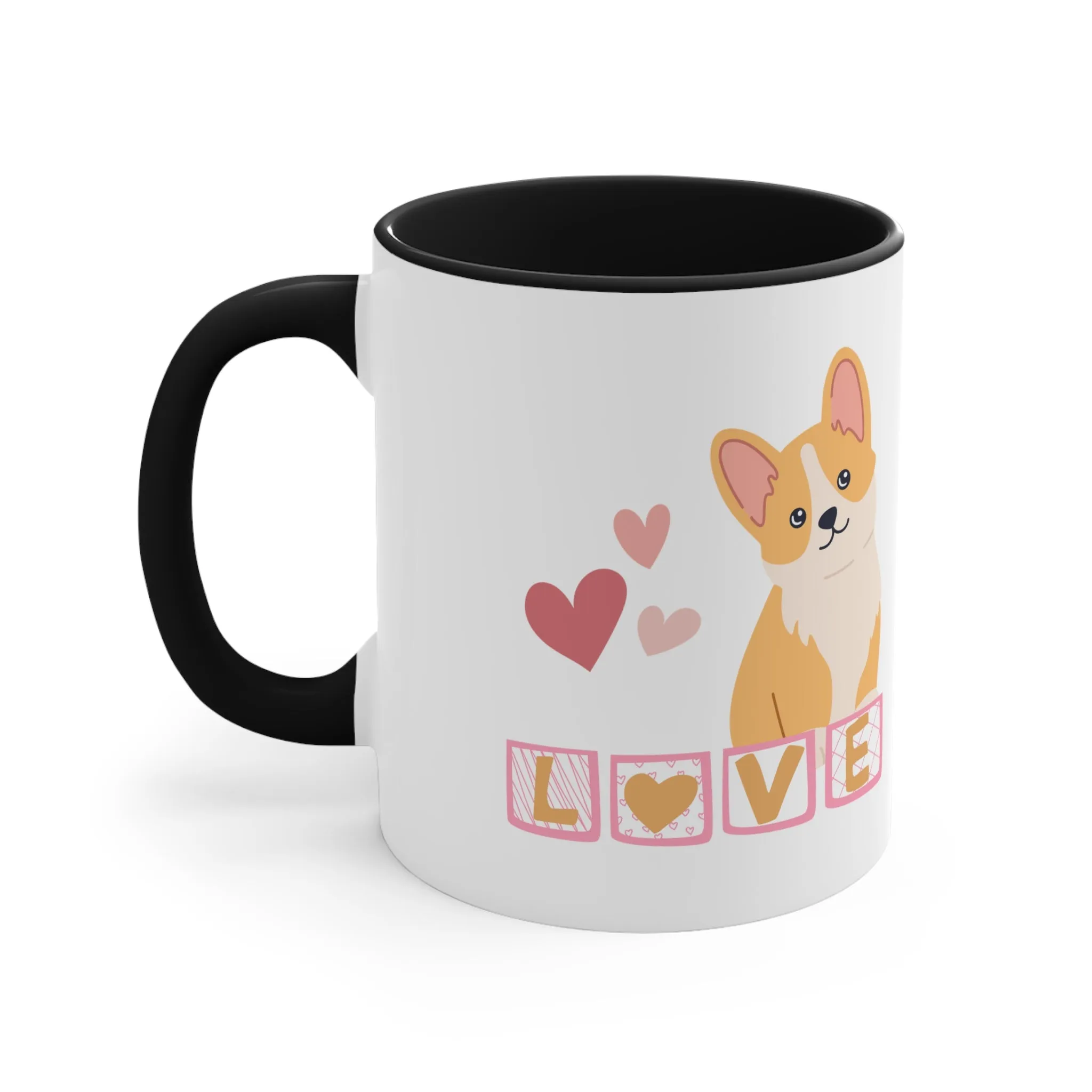 Valentine Corgi Coffee Mug, 11oz Multi Colors Cute Dog Coffee Cup