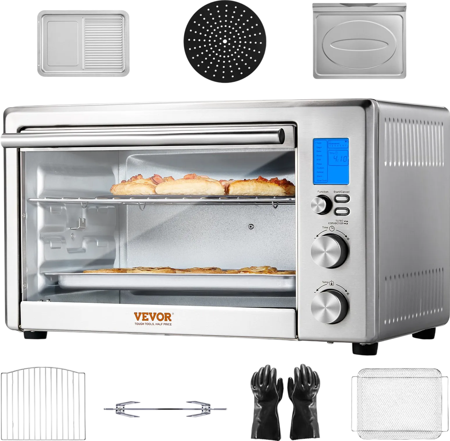 Vevor Air Fryer 13-in-1 Multifunctional Toaster Oven 28L Capacity 1800W New