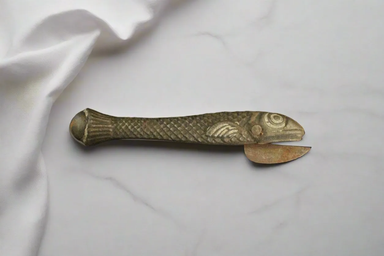 Vintage Brass Tin/Box opener knife (Made of Fish Folk Art)