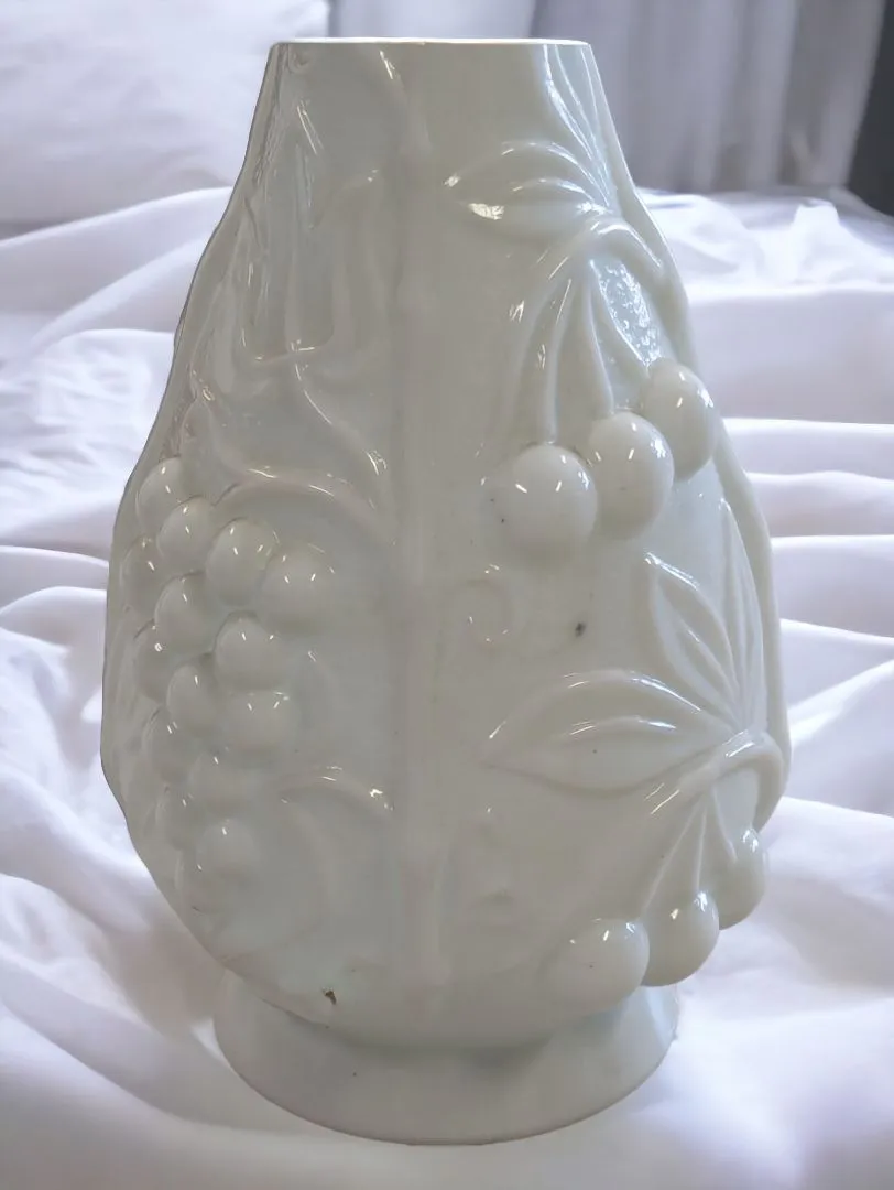 Vintage Mid-Century Milk Glass Decanter