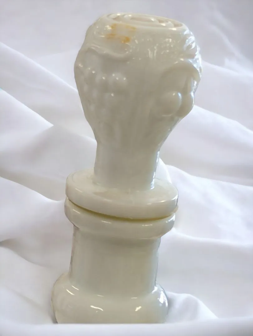 Vintage Mid-Century Milk Glass Decanter