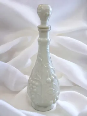 Vintage Mid-Century Milk Glass Decanter