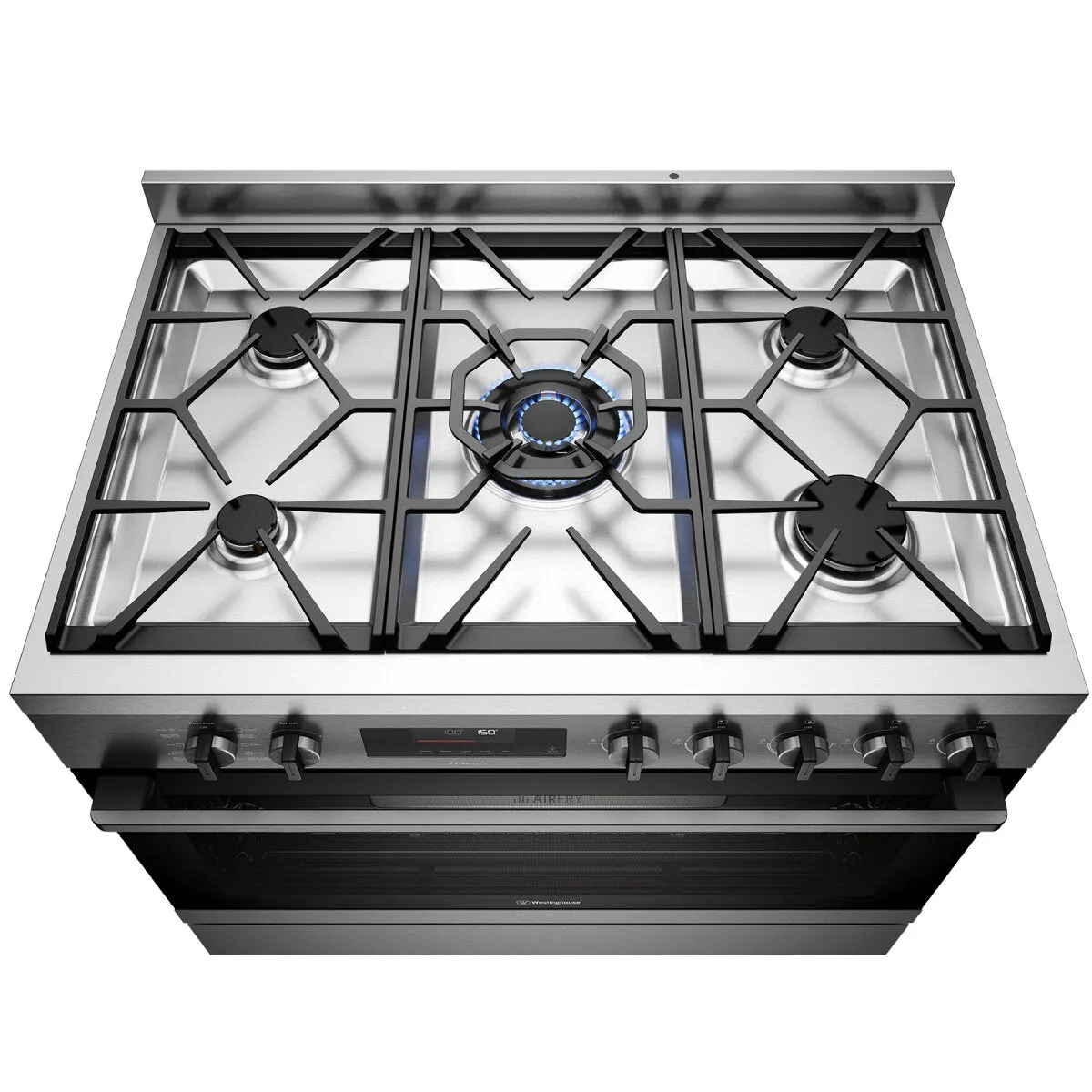 Westinghouse WFEP9717DD 90cm Dark Stainless Steel Freestanding Dual Fuel Stove - Westinghouse Seconds Discount