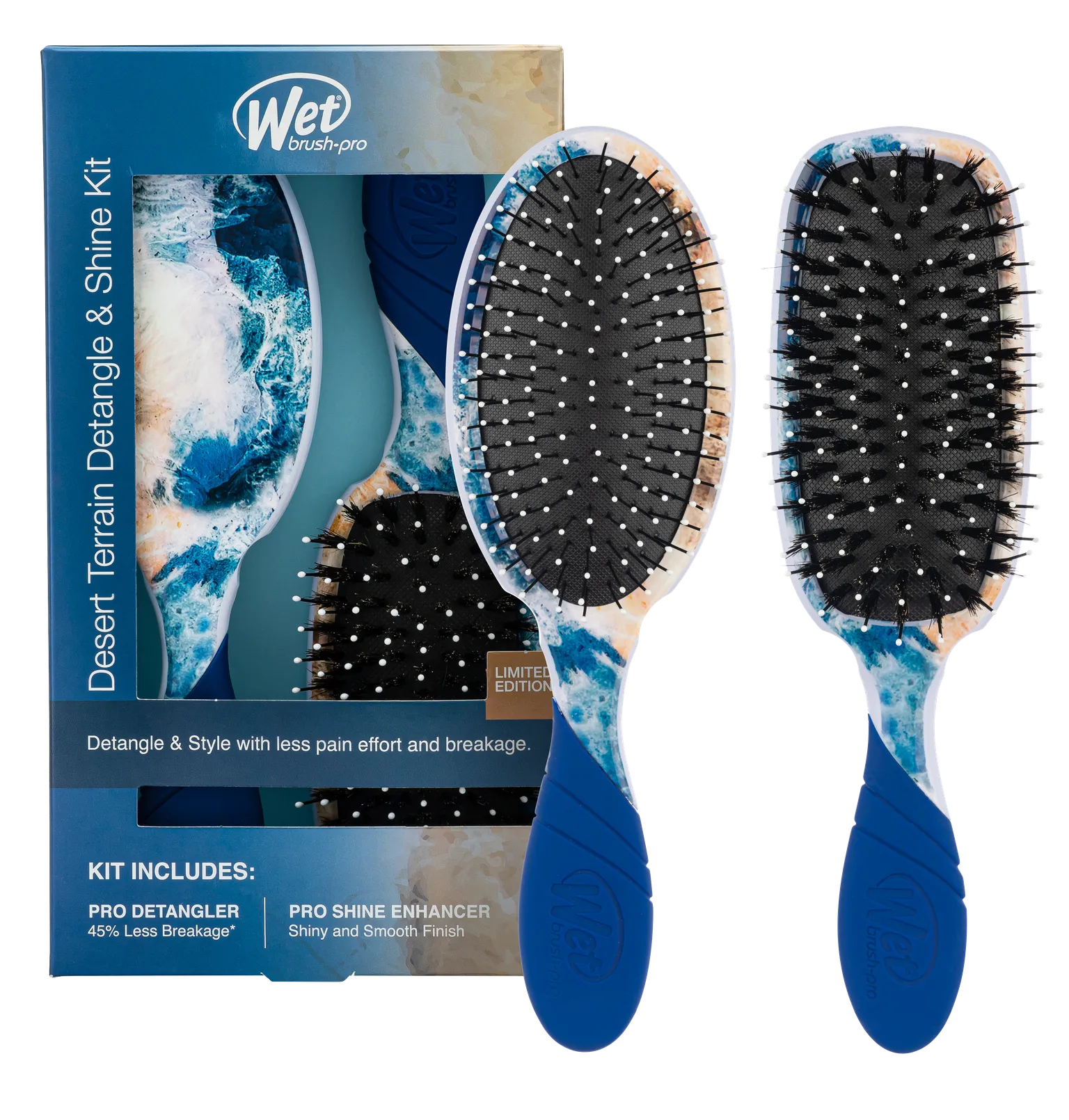 Wet Brush Pro Desert Terrain Detangle & Shine Kit