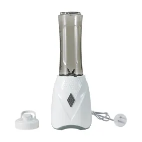 White Anko Electric Drink Bottle Blender with Stainless Steel Blades