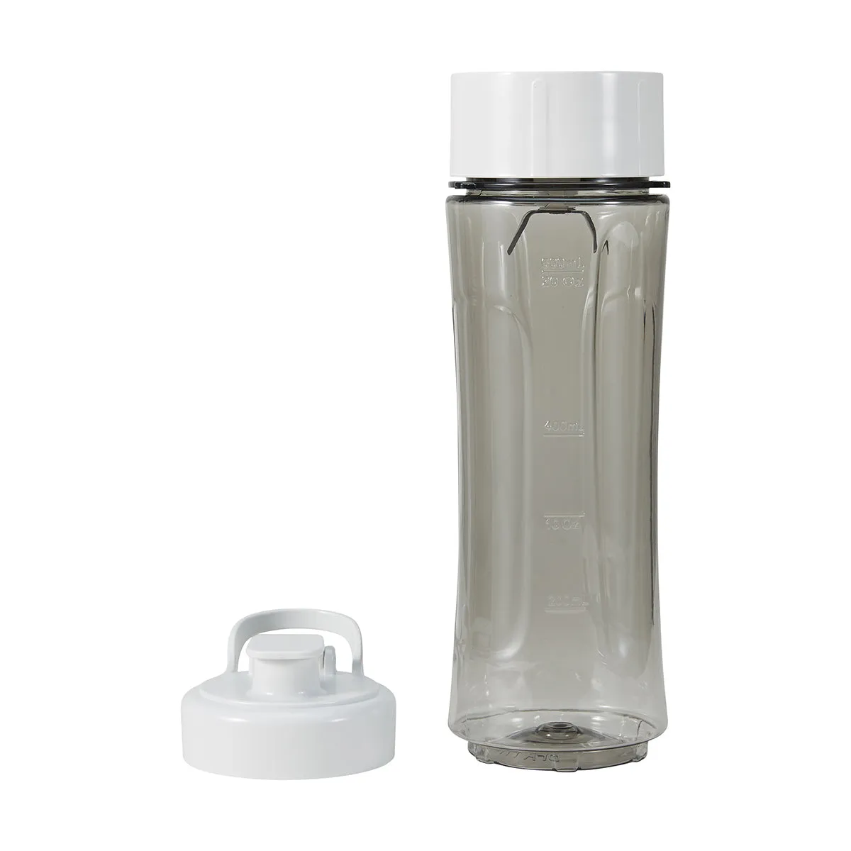 White Anko Electric Drink Bottle Blender with Stainless Steel Blades