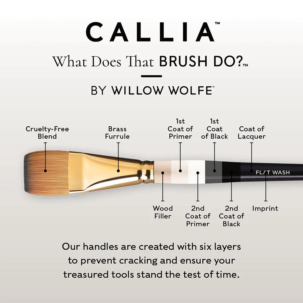 Willow Wolfe Callia Artist Round Brush 16*