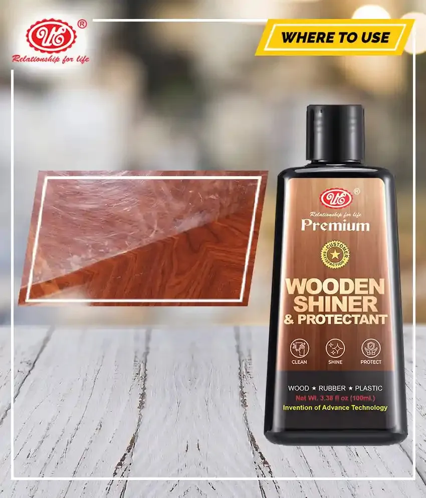 Wooden Shiner & Protectant Bottle Spray | Furniture Polish For Cleaning, Shining and Smoothness