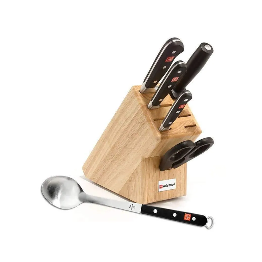 Wusthof Classic 6-Piece Block Set - with Free Spoon