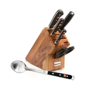 Wusthof Classic 6-Piece Block Set - with Free Spoon