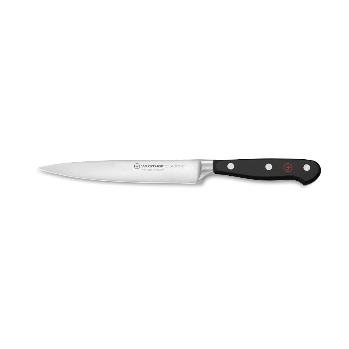 Wusthof Classic Utility Knife with Black Handle 16cm