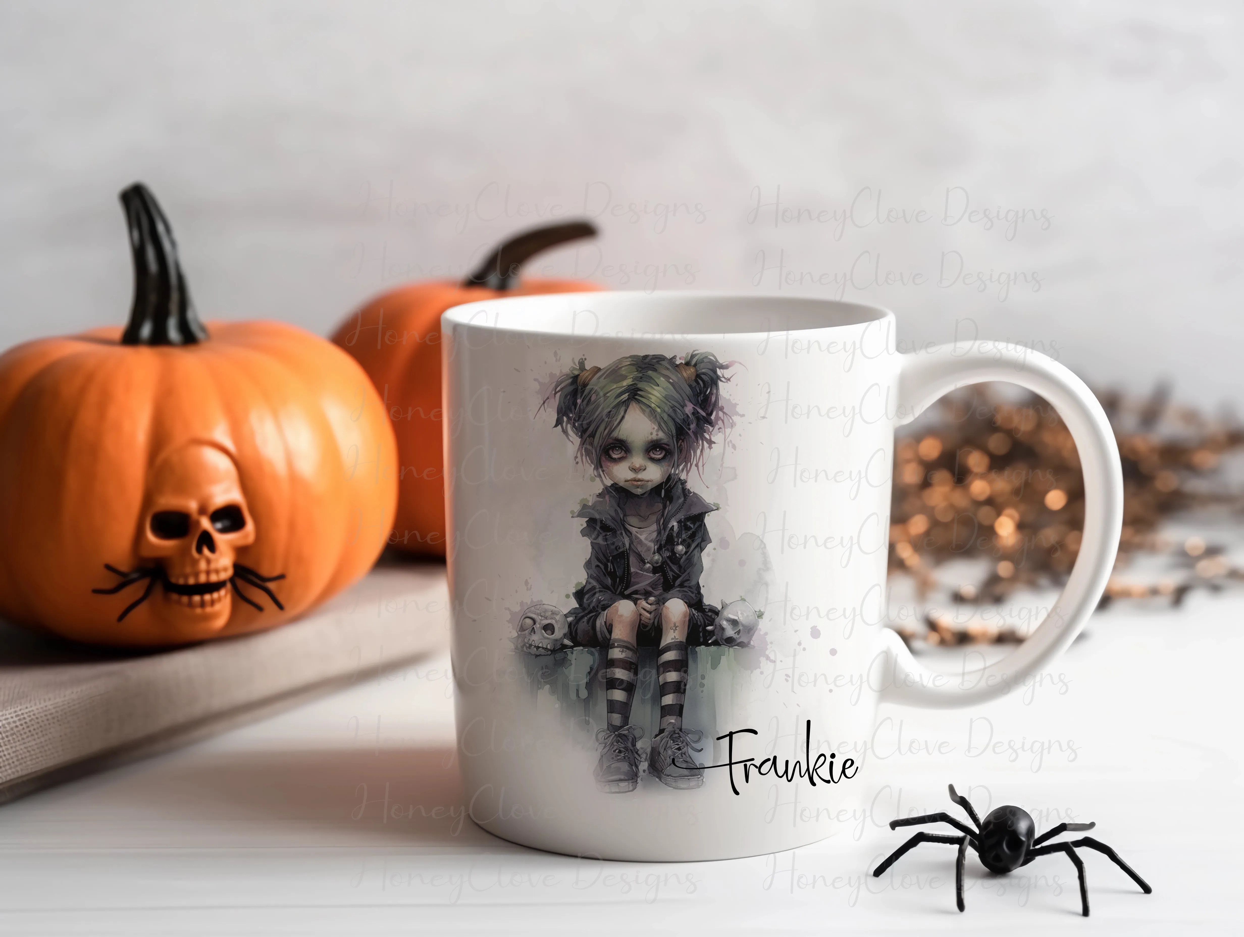 Zombie Girl Frankie mug